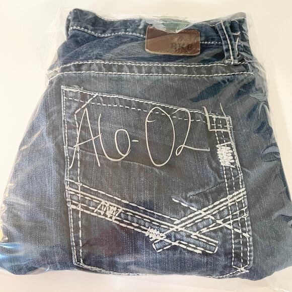 BKE Demin Tyler Straight Thick Stitch Jeans Men's Size 33R - Picture 15 of 15